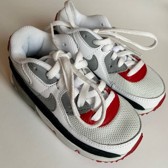 Toddler Nike Air Max Red & White (9C) - Picture 3 of 8
